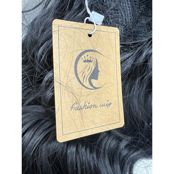 Fashion Wig, Realistic Heat Resistant Black Wig - Long Wavy Wig with Tag *READ.. - Picture 8 of 15